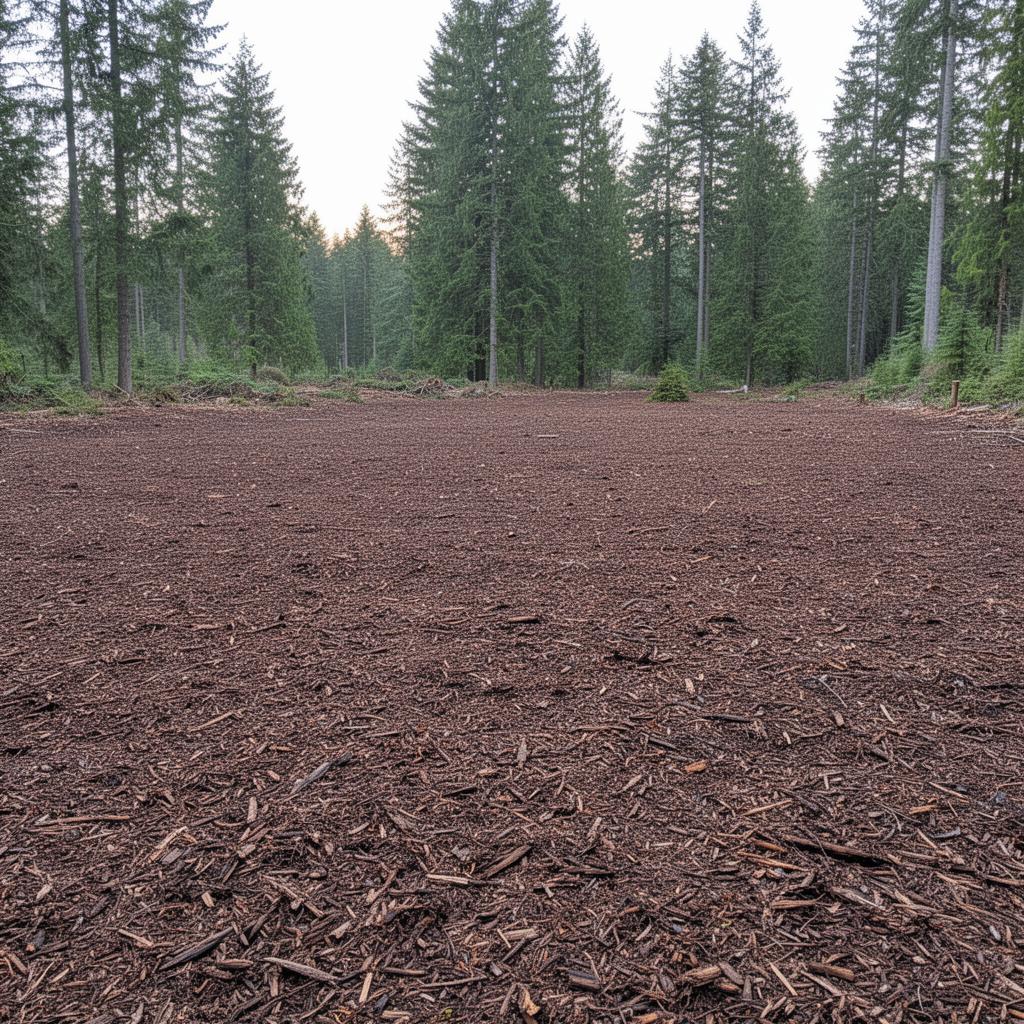 After: Cleared property