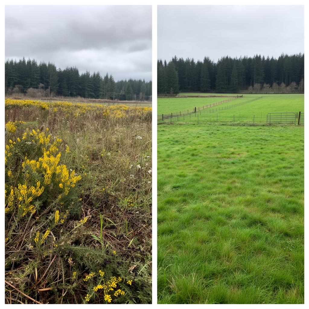 Before and after: Pasture Reclamation — Skagit County