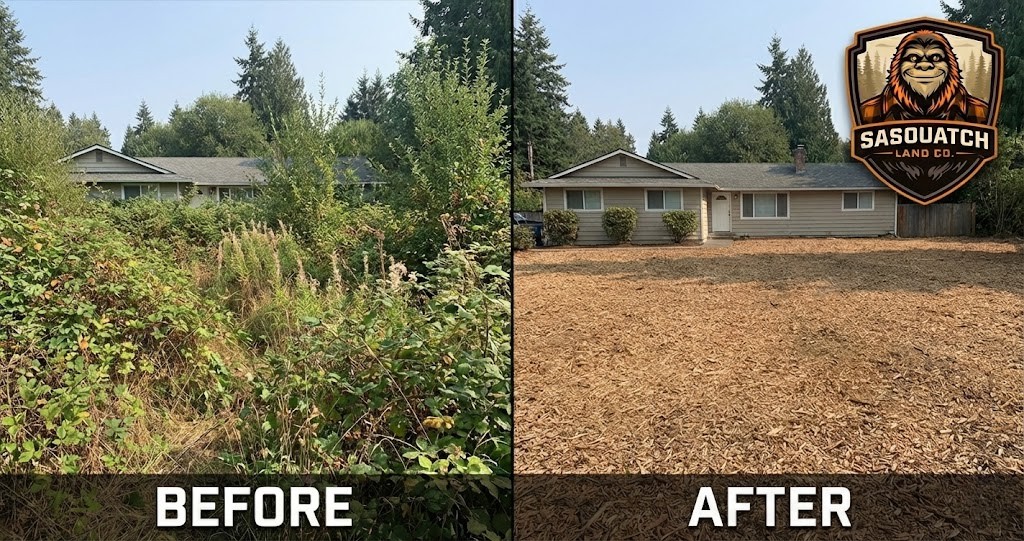 Before and after: Full Yard Clearing — Western WA